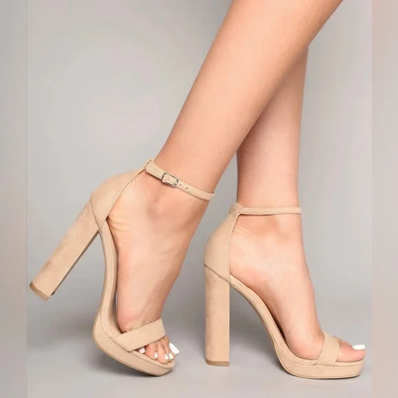 Natural Color Heels - Picture 2 of 4